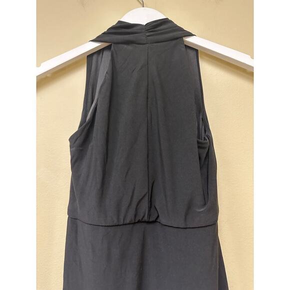 Nine West Black Origami V-Neck Ruched Sleeveless Workwear Cocktail Dress Size 2 - Picture 7 of 11